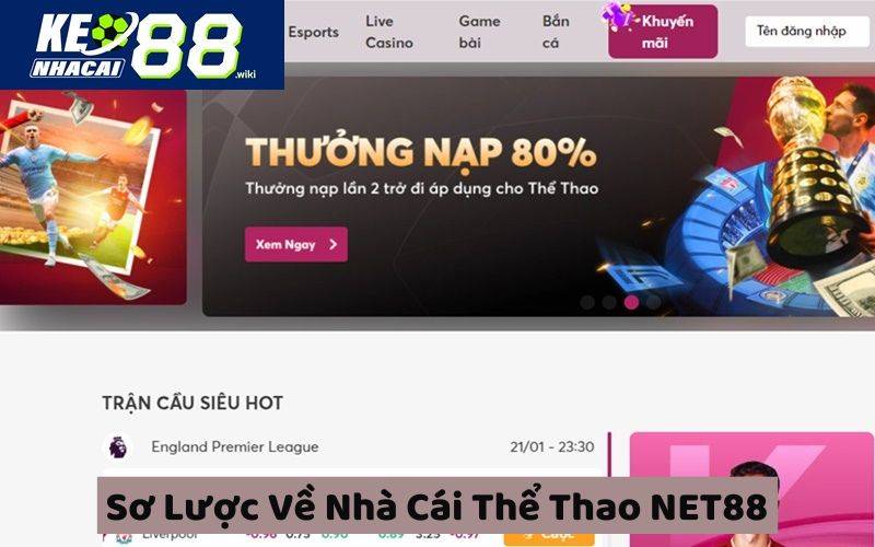 NET88 là nhà cái thể thao số 1 tại Việt Nam