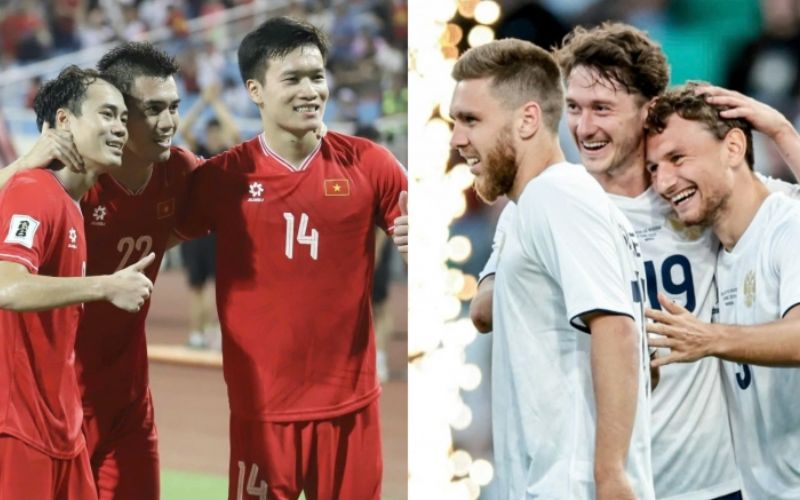 Thông tin trận đấu Việt Nam vs Nga